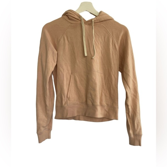 Everlane Lightweight French Terry Shrunken Hoodie in Rose Size XS - Picture 1 of 9